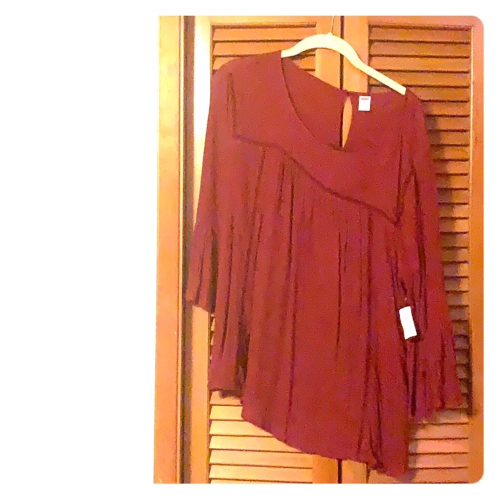 Old Navy red blouse